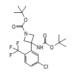 N,1-二-Boc-3-氨基-3-[5-氯-2-(三氟甲基)苯基]氮杂环丁烷