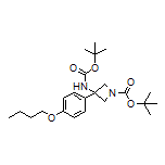 N,1-二-Boc-3-氨基-3-(4-丁氧基苯基)氮杂环丁烷