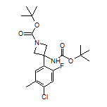 N,1-二-Boc-3-氨基-3-(4-氯-2-氟-5-甲基苯基)氮杂环丁烷