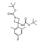 N,1-二-Boc-3-氨基-3-(4-氟-2,6-二甲基苯基)氮杂环丁烷