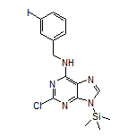 2-氯-N-(3-碘苄基)-9-(三甲基硅基)-9H-嘌呤-6-胺