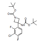 N,1-二-Boc-3-氨基-3-(3-氯-2,4-二氟苯基)氮杂环丁烷