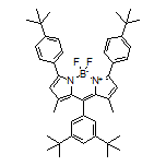 3,7-双[4-(叔丁基)苯基]-10-(3,5-二叔丁基苯基)-5,5-二氟-1,9-二甲基-5H-二吡咯并[1,2-c:2’,1’-f][1,3,2]二氮杂环己硼烷-4-鎓-5-盐