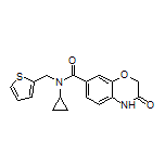 N-环丙基-3-氧代-N-(2-噻吩基甲基)-3,4-二氢-2H-苯并[b][1,4]噁嗪-7-甲酰胺