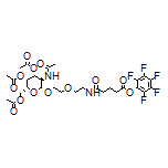 二乙酸[(2R,3R,4R,5R,6R)-5-乙酰氨基-2-(乙酰氧基甲基)-6-[2-[2-[5-氧代-5-(五氟苯氧基)戊酰氨基]乙氧基]乙氧基]四氢-2H-吡喃-3,4-二基]酯