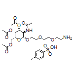 (2R,3R,4R,5R,6R)-5-乙酰氨基-2-(乙酰氧基甲基)-6-[2-[2-(2-氨基乙氧基)乙氧基]乙氧基]四氢-2H-吡喃-3,4-二基二乙酸酯对甲苯磺酸盐