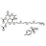 (2R,3R,4R,5R,6R)-5-乙酰氨基-2-(乙酰氧基甲基)-6-[2-[2-[2-(2-氨基乙氧基)乙氧基]乙氧基]乙氧基]四氢-2H-吡喃-3,4-二基二乙酸酯对甲苯磺酸盐