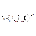 1-(4-氟苯基)-3-[5-(甲硫基)-1,3,4-噻二唑-2-基]脲