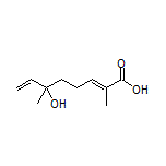 (E)-6-羟基-2,6-二甲基辛-2,7-二烯酸