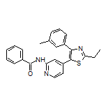 N-[4-[2-乙基-4-(间甲苯基)-5-噻唑基]-2-吡啶基]苯甲酰胺