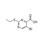 5-溴-2-(乙基硫基)嘧啶-4-甲酸