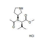 (R)-3-甲基-2-[N-[(S)-3-吡咯烷基]乙酰氨基]丁酸甲酯盐酸盐