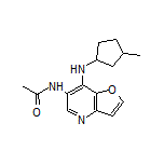 N-[7-[(3-甲基环戊基)氨基]呋喃并[3,2-b]吡啶-6-基]乙酰胺