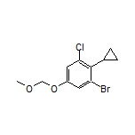 1-溴-3-氯-2-环丙基-5-(甲氧基甲氧基)苯