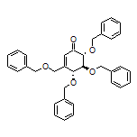 (4R,5S,6R)-4,5,6-三(苄氧基)-3-[(苄氧基)甲基]-2-环己烯酮