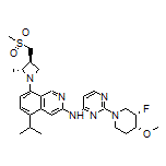 N-[2-[(3S,4R)-3-氟-4-甲氧基-1-哌啶基]-4-嘧啶基]-5-异丙基-8-[(2R,3S)-2-甲基-3-[(甲砜基)甲基]-1-氮杂环丁基]异喹啉-3-胺
