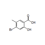 4-溴-2-羟基-5-甲基苯甲酸