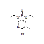 (6-溴-5-甲基-3-吡啶基)膦酸二乙酯