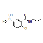 4-氯-3-(丙基氨基甲酰基))苯硼酸