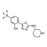 2-[5-(3-哌啶基氨基)-1,3,4-噁二唑-2-基]-5-(三氟甲基)苯酚