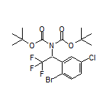 N,N-二-Boc-1-(2-溴-5-氯苯基)-2,2,2-三氟乙胺