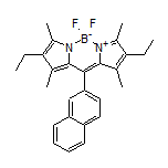 2,8-二乙基-5,5-二氟-1,3,7,9-四甲基-10-(2-萘基)-5H-二吡咯并[1,2-c:2’,1’-f][1,3,2]二氮杂环己硼烷-4-鎓-5-盐