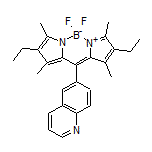 2,8-二乙基-5,5-二氟-1,3,7,9-四甲基-10-(6-喹啉基)-5H-二吡咯并[1,2-c:2’,1’-f][1,3,2]二氮杂环己硼烷-4-鎓-5-盐