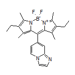 2,8-二乙基-5,5-二氟-10-(咪唑并[1,2-a]吡啶-7-基)-1,3,7,9-四甲基-5H-二吡咯并[1,2-c:2’,1’-f][1,3,2]二氮杂环己硼烷-4-鎓-5-盐