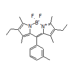 2,8-二乙基-5,5-二氟-1,3,7,9-四甲基-10-(间甲苯基)-5H-二吡咯并[1,2-c:2’,1’-f][1,3,2]二氮杂环己硼烷-4-鎓-5-盐