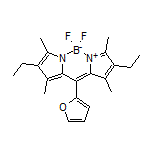 2,8-二乙基-5,5-二氟-10-(2-呋喃基)-1,3,7,9-四甲基-5H-二吡咯并[1,2-c:2’,1’-f][1,3,2]二氮杂环己硼烷-4-鎓-5-盐