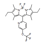2,8-二乙基-5,5-二氟-1,3,7,9-四甲基-10-[5-(三氟甲氧基)-2-吡啶基]-5H-二吡咯并[1,2-c:2’,1’-f][1,3,2]二氮杂环己硼烷-4-鎓-5-盐
