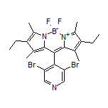 10-(3,5-二溴-4-吡啶基)-2,8-二乙基-5,5-二氟-1,3,7,9-四甲基-5H-二吡咯并[1,2-c:2’,1’-f][1,3,2]二氮杂环己硼烷-4-鎓-5-盐