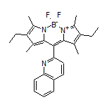 2,8-二乙基-5,5-二氟-1,3,7,9-四甲基-10-(2-喹啉基)-5H-二吡咯并[1,2-c:2’,1’-f][1,3,2]二氮杂环己硼烷-4-鎓-5-盐