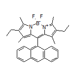 10-(9-蒽基)-2,8-二乙基-5,5-二氟-1,3,7,9-四甲基-5H-二吡咯并[1,2-c:2’,1’-f][1,3,2]二氮杂环己硼烷-4-鎓-5-盐