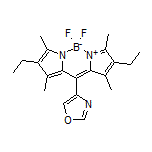 2,8-二乙基-5,5-二氟-1,3,7,9-四甲基-10-(4-噁唑基)-5H-二吡咯并[1,2-c:2’,1’-f][1,3,2]二氮杂环己硼烷-4-鎓-5-盐