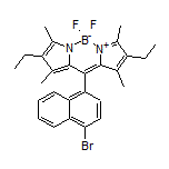 10-(4-溴-1-萘基)-2,8-二乙基-5,5-二氟-1,3,7,9-四甲基-5H-二吡咯并[1,2-c:2’,1’-f][1,3,2]二氮杂环己硼烷-4-鎓-5-盐