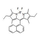 2,8-二乙基-5,5-二氟-1,3,7,9-四甲基-10-(1-萘基)-5H-二吡咯并[1,2-c:2’,1’-f][1,3,2]二氮杂环己硼烷-4-鎓-5-盐