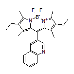 2,8-二乙基-5,5-二氟-1,3,7,9-四甲基-10-(3-喹啉基)-5H-二吡咯并[1,2-c:2’,1’-f][1,3,2]二氮杂环己硼烷-4-鎓-5-盐