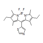 2,8-二乙基-5,5-二氟-1,3,7,9-四甲基-10-(5-噻唑基)-5H-二吡咯并[1,2-c:2’,1’-f][1,3,2]二氮杂环己硼烷-4-鎓-5-盐
