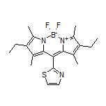 2,8-二乙基-5,5-二氟-1,3,7,9-四甲基-10-(2-噻唑基)-5H-二吡咯并[1,2-c:2’,1’-f][1,3,2]二氮杂环己硼烷-4-鎓-5-盐
