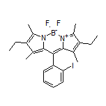 2,8-二乙基-5,5-二氟-10-(2-碘苯基)-1,3,7,9-四甲基-5H-二吡咯并[1,2-c:2’,1’-f][1,3,2]二氮杂环己硼烷-4-鎓-5-盐