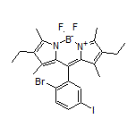 10-(2-溴-5-碘苯基)-2,8-二乙基-5,5-二氟-1,3,7,9-四甲基-5H-二吡咯并[1,2-c:2’,1’-f][1,3,2]二氮杂环己硼烷-4-鎓-5-盐