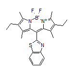 10-(2-苯并噻唑基)-2,8-二乙基-5,5-二氟-1,3,7,9-四甲基-5H-二吡咯并[1,2-c:2’,1’-f][1,3,2]二氮杂环己硼烷-4-鎓-5-盐