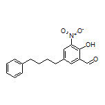2-羟基-3-硝基-5-(4-苯基丁基)苯甲醛