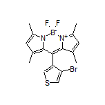 10-(4-溴-3-噻吩基)-5,5-二氟-1,3,7,9-四甲基-5H-二吡咯并[1,2-c:2’,1’-f][1,3,2]二氮杂环己硼烷-4-鎓-5-盐