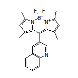 5,5-二氟-1,3,7,9-四甲基-10-(3-喹啉基)-5H-二吡咯并[1,2-c:2’,1’-f][1,3,2]二氮杂环己硼烷-4-鎓-5-盐