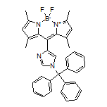 5,5-二氟-1,3,7,9-四甲基-10-(1-三甲苯基-4-咪唑基)-5H-二吡咯并[1,2-c:2’,1’-f][1,3,2]二氮杂环己硼烷-4-鎓-5-盐