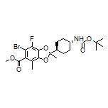 6-溴-2-[反式-4-(Boc-氨基)环己基]-7-氟-2,4-二甲基苯并[d][1,3]二噁茂-5-甲酸甲酯