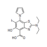 2-(二乙基氨基)-5-羟基-6-碘-7-(1-吡咯基)苯并噻唑-4-甲酸