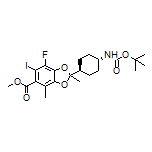 2-[(1R,4R)-4-(Boc-氨基)环己基]-7-氟-6-碘-2,4-二甲基苯并[d][1,3]二噁茂-5-甲酸甲酯